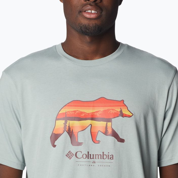 Columbia Rockaway River Graphic pánske trekové tričko zelené 2036401 4