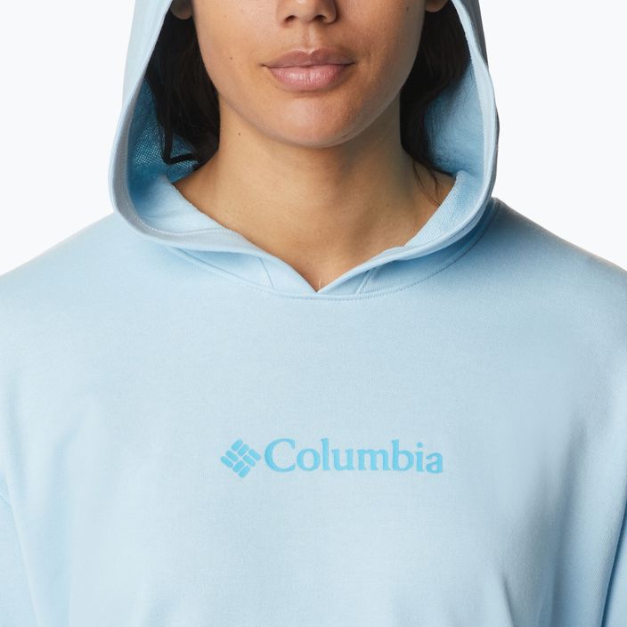 Dámska trekingová mikina Columbia Logo III French Terry modrá 2032871490 4