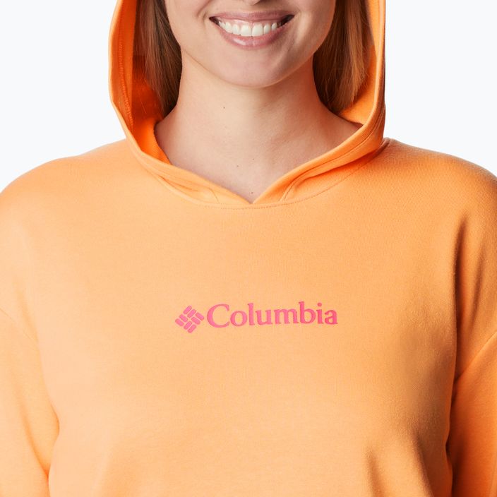Dámska trekingová mikina Columbia Logo III French Terry oranžová 2032871812 4