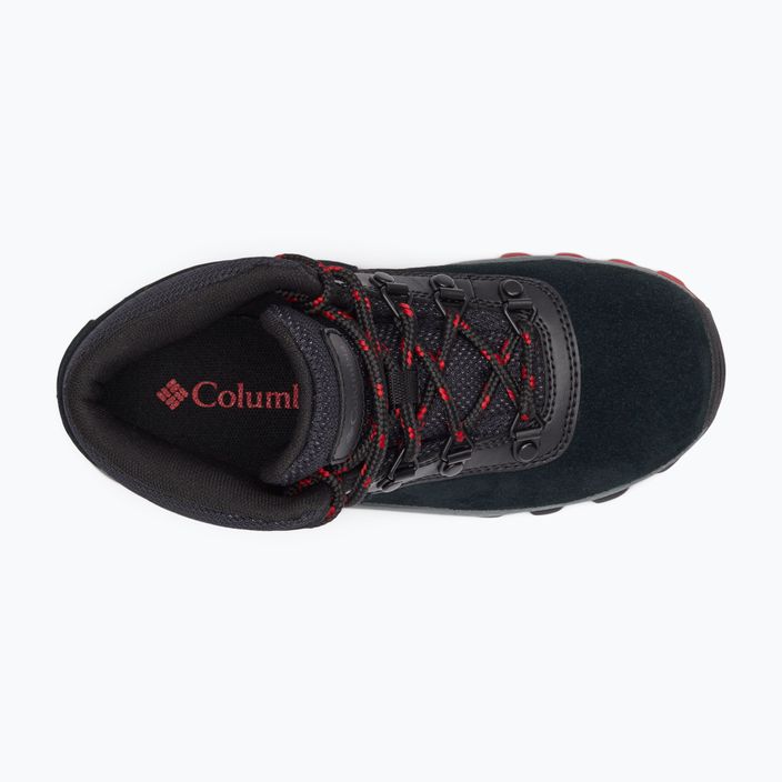 Detské turistické topánky Columbia Newton Ridge Amped black/mountain red 18