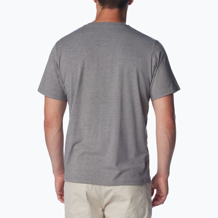 Columbia pánske trekové tričko Sun Trek Short city grey heather/simple gorge 3