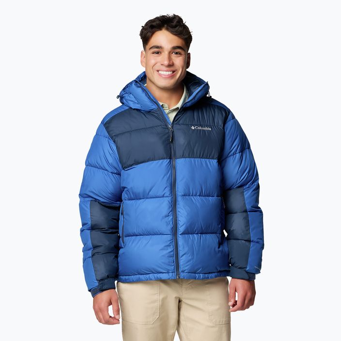 Pánska páperová bunda Columbia Pike Lake II Hooded mountain blue/ collegiate navy