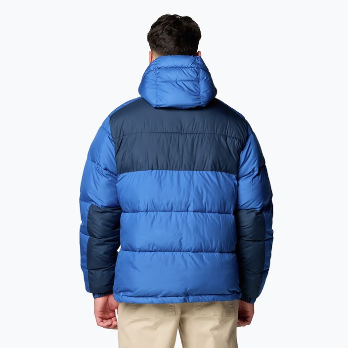 Pánska páperová bunda Columbia Pike Lake II Hooded mountain blue/ collegiate navy 3