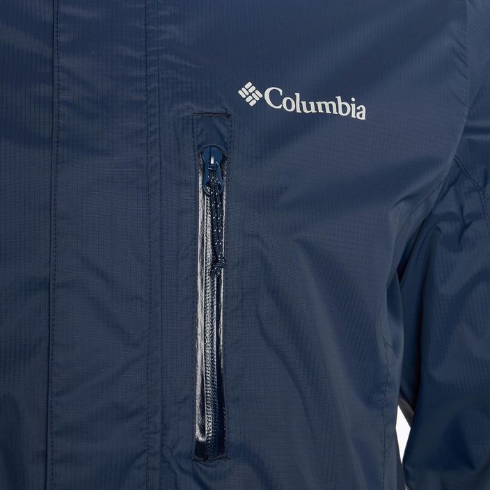 Pánska bunda do dažďa  Columbia Pouring Adventure III collegiate navy 3