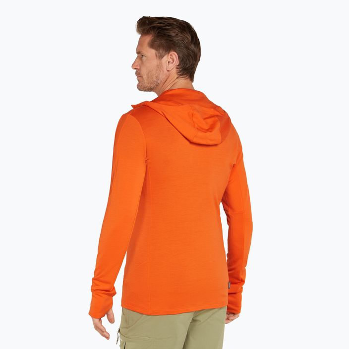 Pánska mikina Icebreaker Merino 260 Quantum IV Zip Hoodie blaze 3