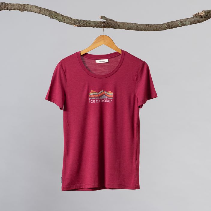 Dámske trekingové tričko Icebreaker Tech Lite II ružové IB0A56IS0591 7