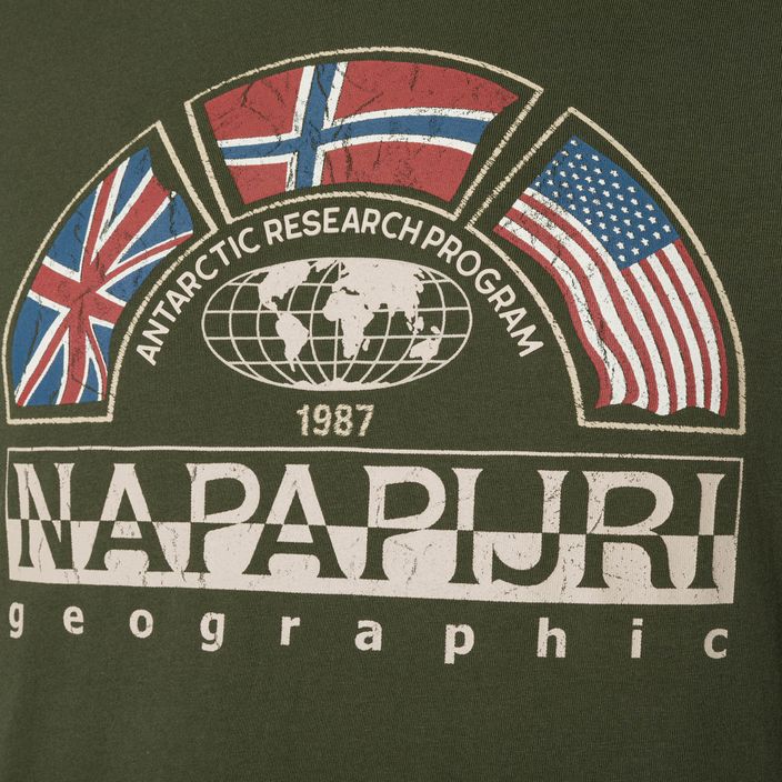 Pánske tričko Napapijri NP0A4G34 verde 7