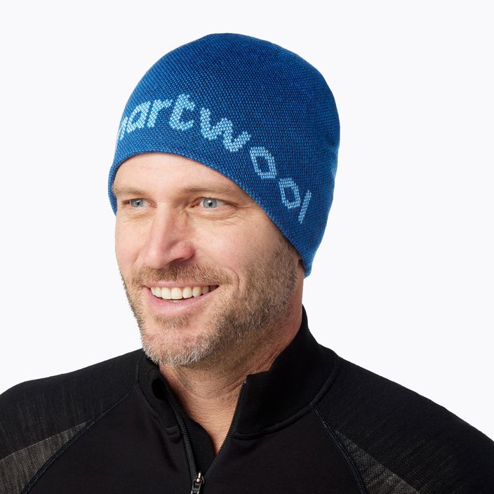 Zimná čiapka Smartwool Lid Logo modrá 11441-J96 7