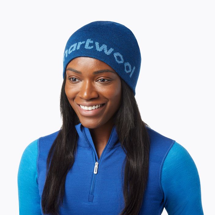 Zimná čiapka Smartwool Lid Logo modrá 11441-J96 8