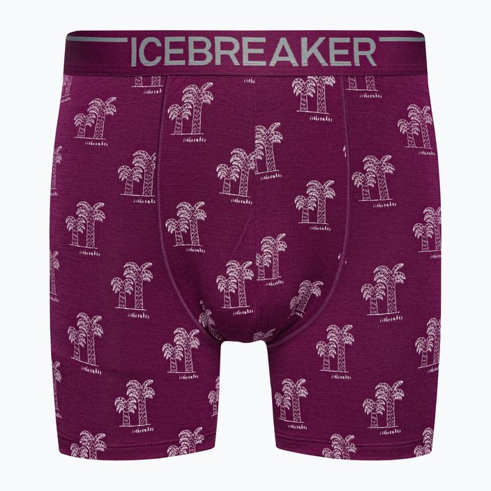 Pánske termo boxerky Icebreaker Anatomica Go Berry 103029