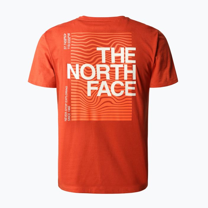 Pánske trekingové tričko The North Face Foundation Graphic orange NF0A55EFLV41 2