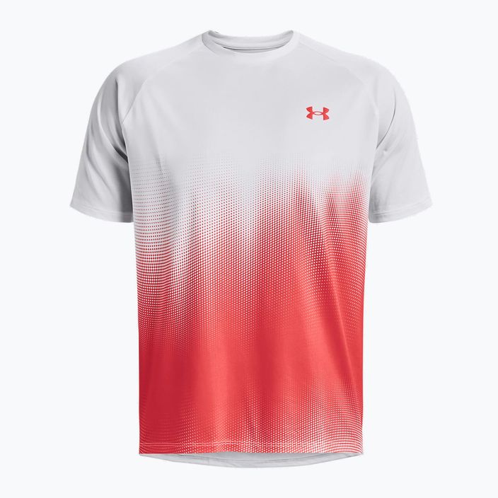 Under Armour Tech Fade pánske tréningové tričko červeno-biele 1377053