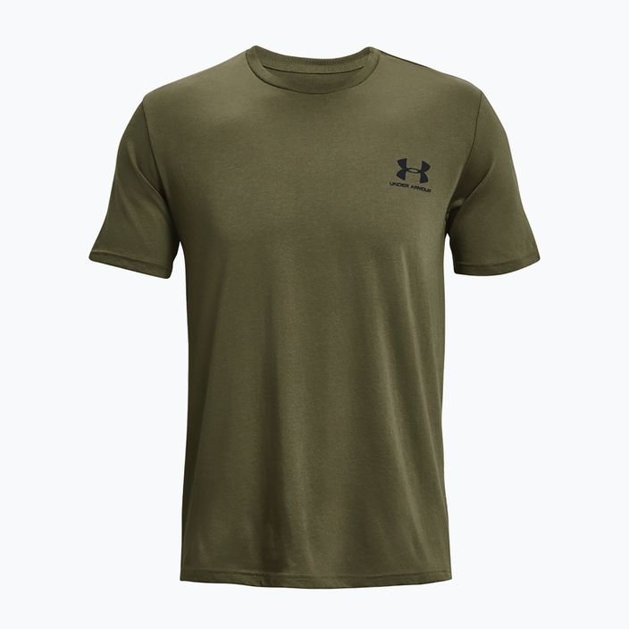 Pánske tričko Under Armour Sportstyle Left Chest marine green/black 4
