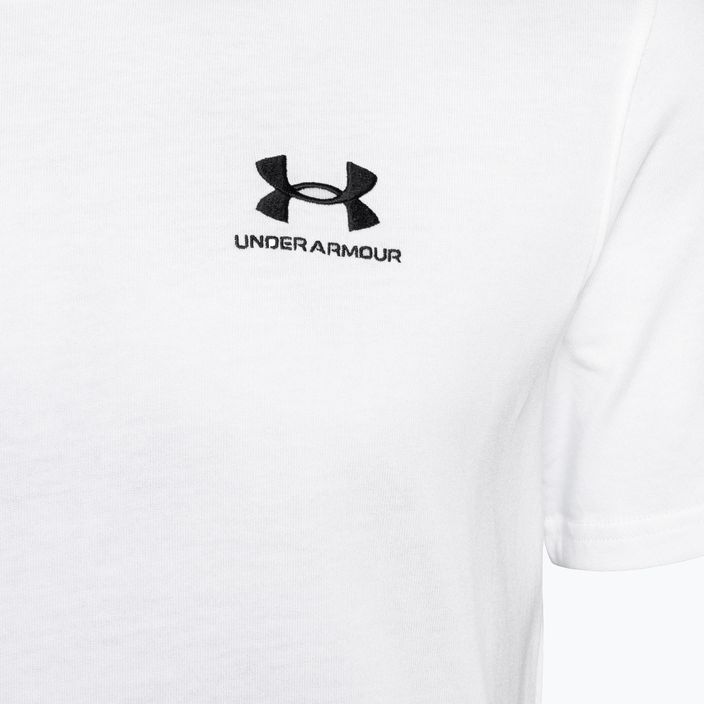 Pánske tričko Under Armour Logo Emb Heavyweight white/black 6