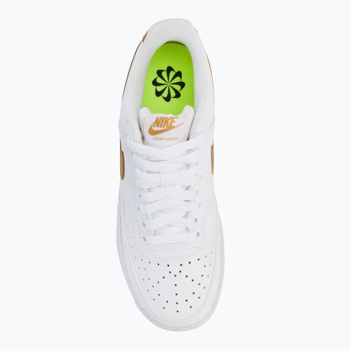 Dámska obuv Nike Court Vision Low Next Nature white/metallic gold 5