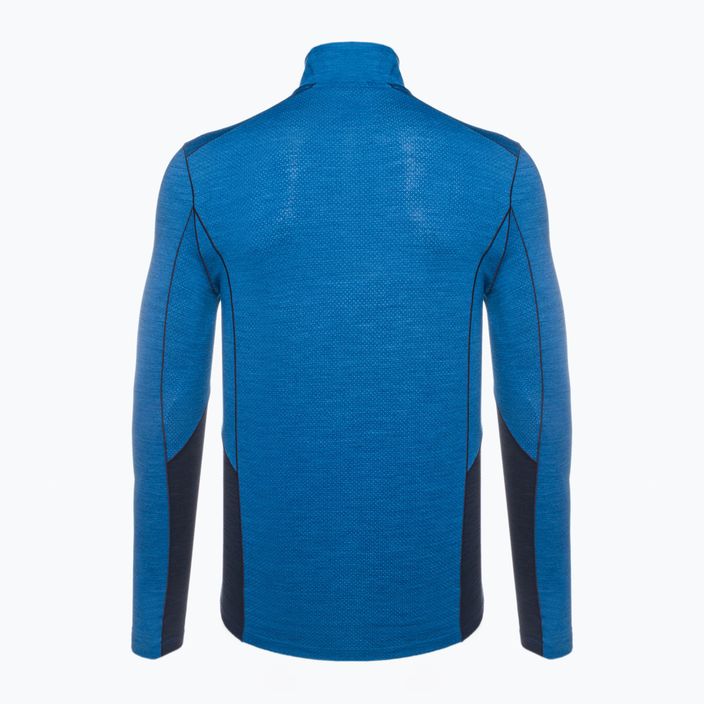 Pánske termo tričko Smartwool Merino Sport LS 1/4 Zip blue 11538 2