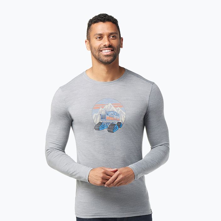 Pánske tričko Smartwool Snowcat Trek Graphic Tee light grey 16683