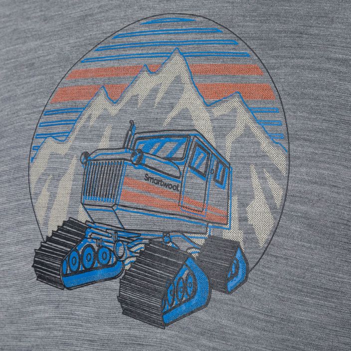 Pánske tričko Smartwool Snowcat Trek Graphic Tee light grey 16683 5