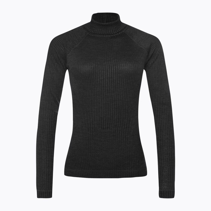 Dámske tričko Smartwool Thermal Merino Rib Turtleneck T-shirt black 16690
