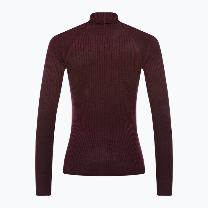 Dámske tričko Smartwool Thermal Merino Rib Turtleneck T-shirt purple 16690 2
