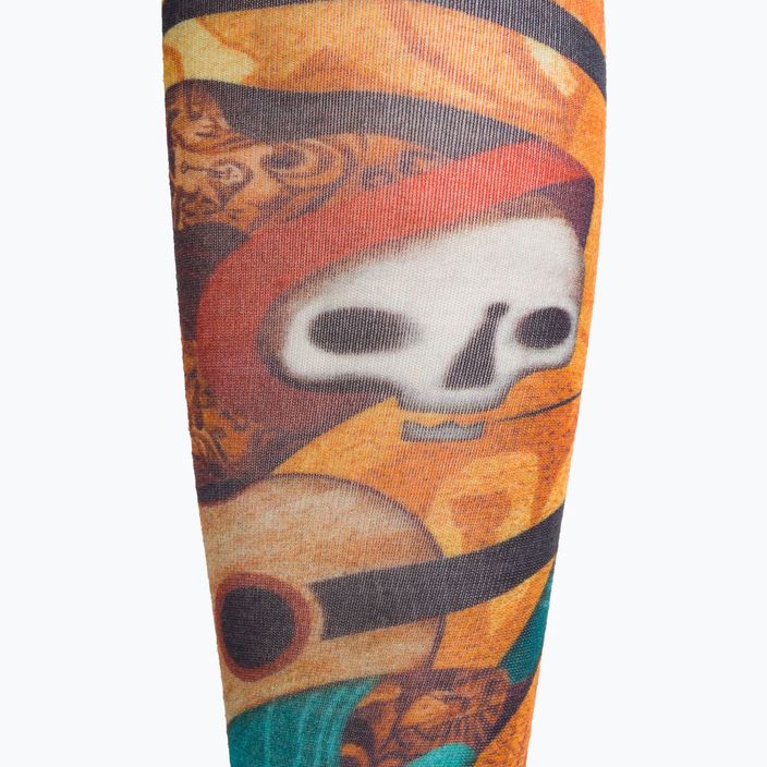 Pánske ponožky Smartwool Ski Zero Cushion Memory Quilt Print OTC orange SW001917150 3