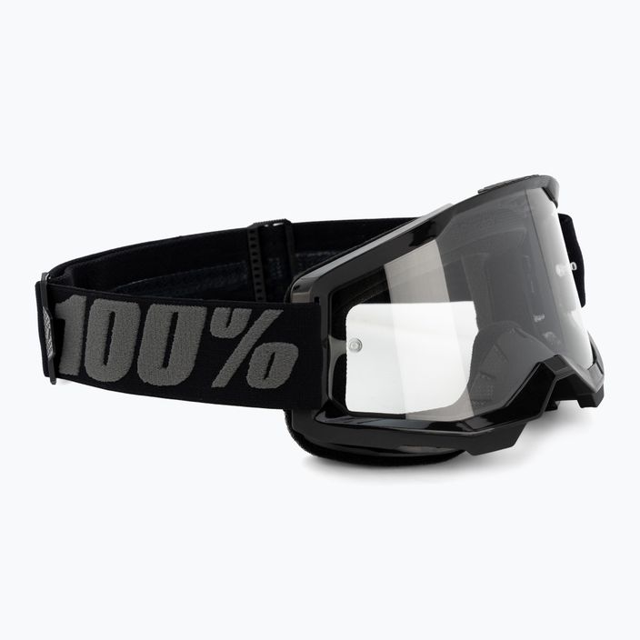 Pánske cyklistické okuliare 100% Strata 2 black/clear 50027-00001
