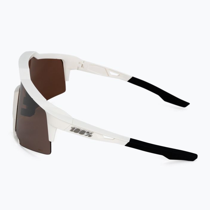 100% Cyklistické okuliare Speedcraft matne biele/hyper strieborné zrkadlové 60007-00006 5