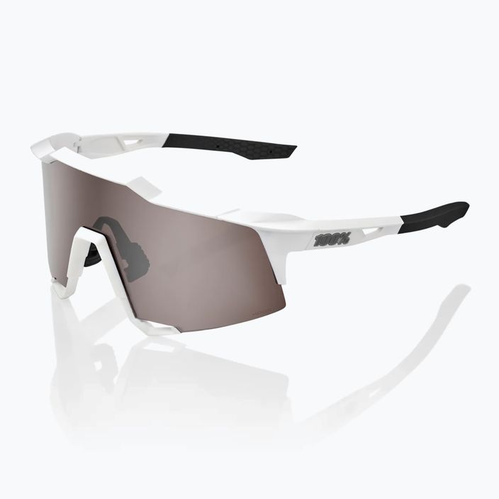 100% Cyklistické okuliare Speedcraft matne biele/hyper strieborné zrkadlové 60007-00006 7