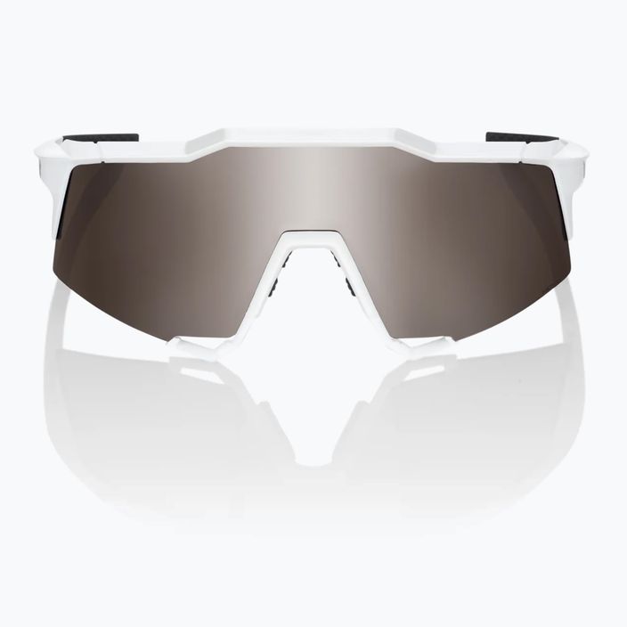 100% Cyklistické okuliare Speedcraft matne biele/hyper strieborné zrkadlové 60007-00006 8