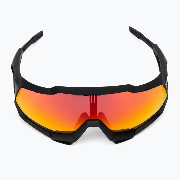 Cyklistické okuliare 100% Speedtrap soft tact black/red multilayer mirror 60012-00004 4