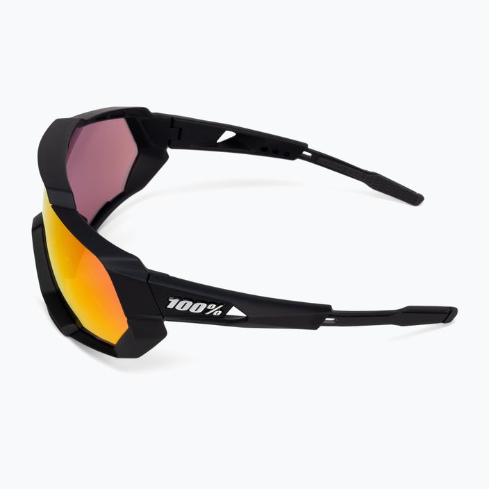 Cyklistické okuliare 100% Speedtrap soft tact black/red multilayer mirror 60012-00004 5