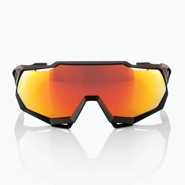 Cyklistické okuliare 100% Speedtrap soft tact black/red multilayer mirror 60012-00004 8