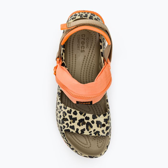 Sandále Crocs Hiker Xscape Animal khaki/leopardie 5