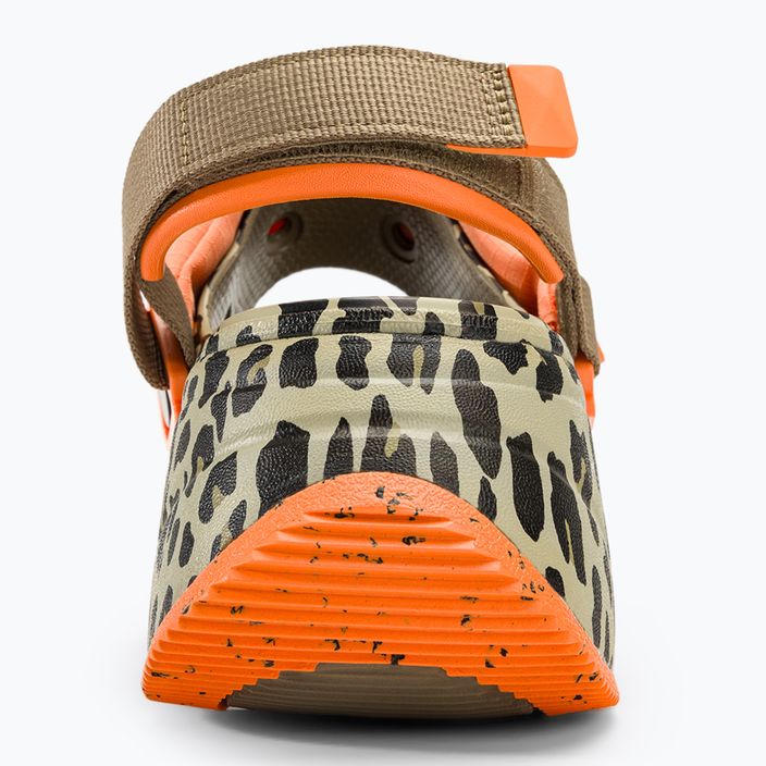 Sandále Crocs Hiker Xscape Animal khaki/leopardie 6