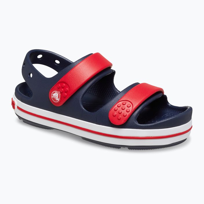 Crocs Crocband Cruiser Kids sandále navy/varsity red 8