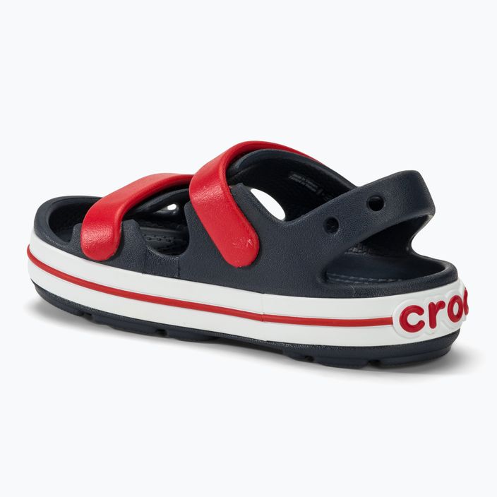 Crocs Crocband Cruiser Kids sandále navy/varsity red 3