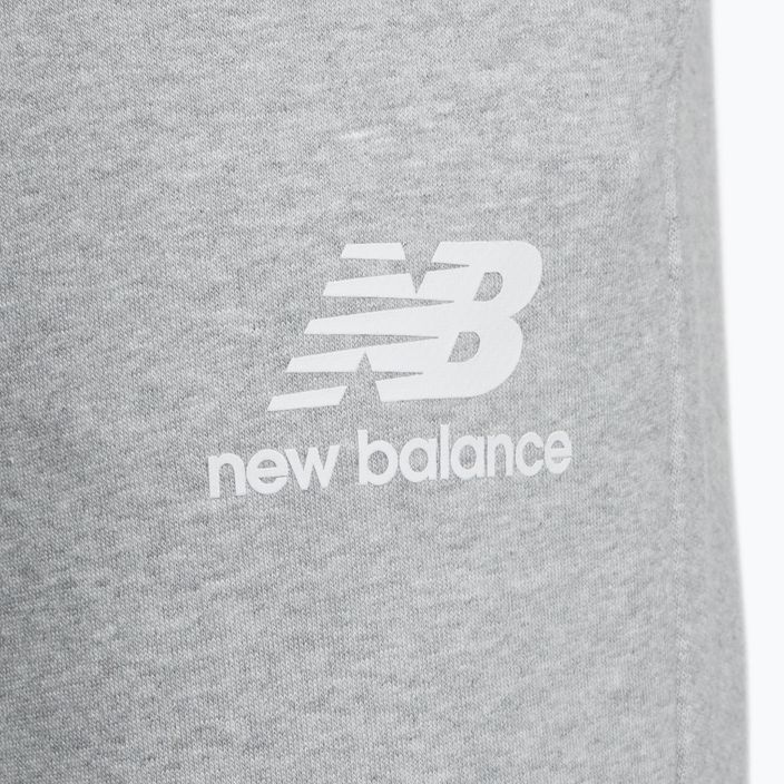 New Balance Essentials Stacked Logo French grey pánske tréningové nohavice NBMP31539AG 7