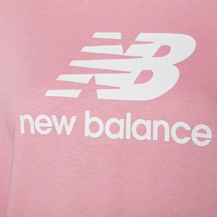 Dámska tréningová mikina New Balance Essentials Stacked Logo French Terry Hoodie pink WT31533HAO 7