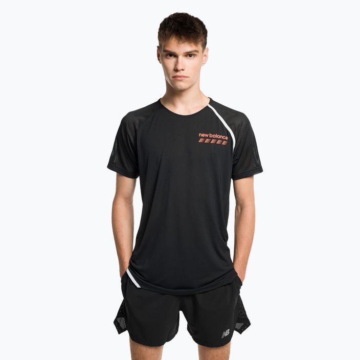 Pánske bežecké tričko New Balance Top Accelerate Pacer black MT31241BK