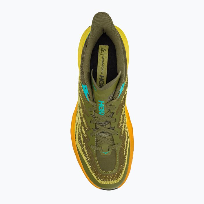 Pánska bežecká obuv HOKA Speedgoat 5 green-yellow 1123157-APFR 5