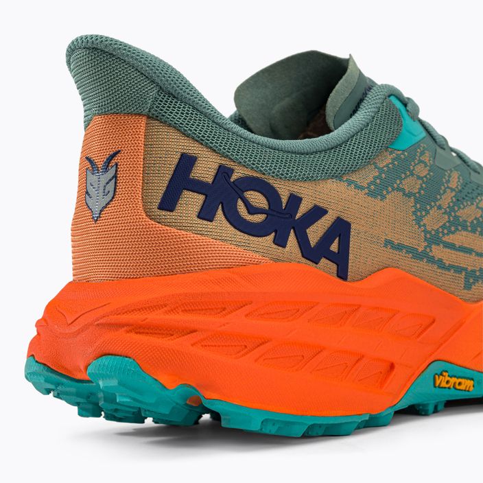 Pánska bežecká obuv HOKA Speedgoat 5 green-orange 1123157-TMOR 9