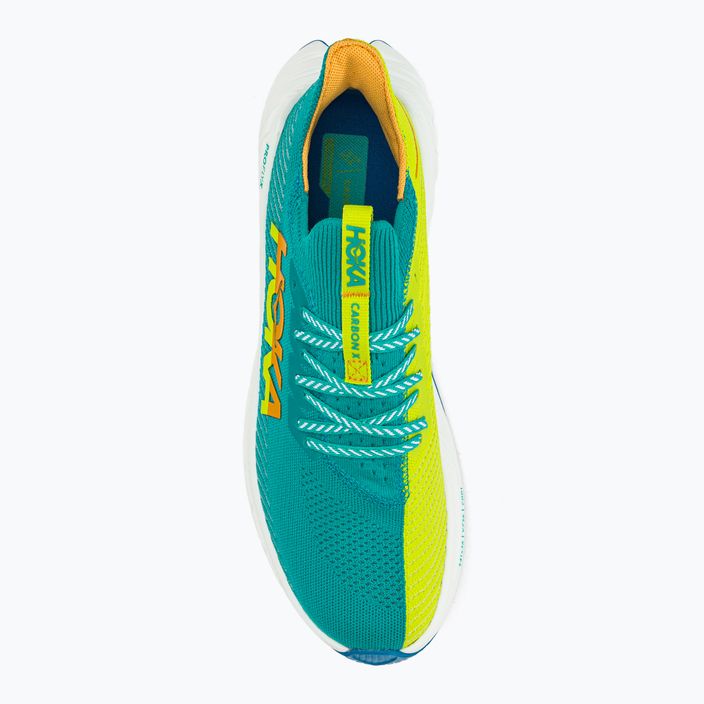 Pánska bežecká obuv HOKA Carbon X 3 blue/yellow 1123192-CEPR 5