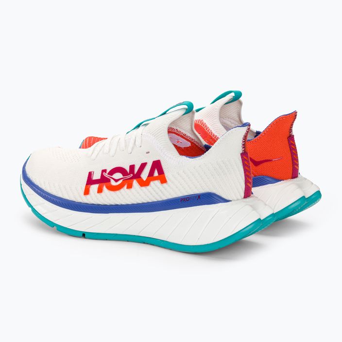 Pánska bežecká obuv HOKA Carbon X 3 white/flame 3