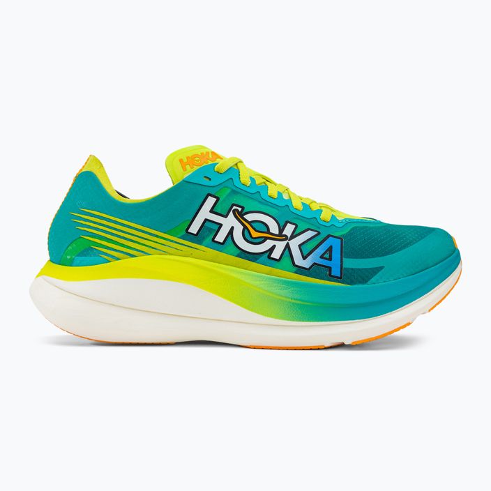 HOKA Rocket X 2 pánska bežecká obuv blue/yellow 1127927-CEPR 2