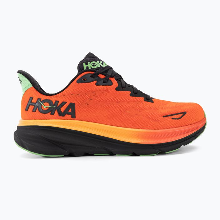 Pánska bežecká obuv HOKA Clifton 9 flame/vibrant orange 2