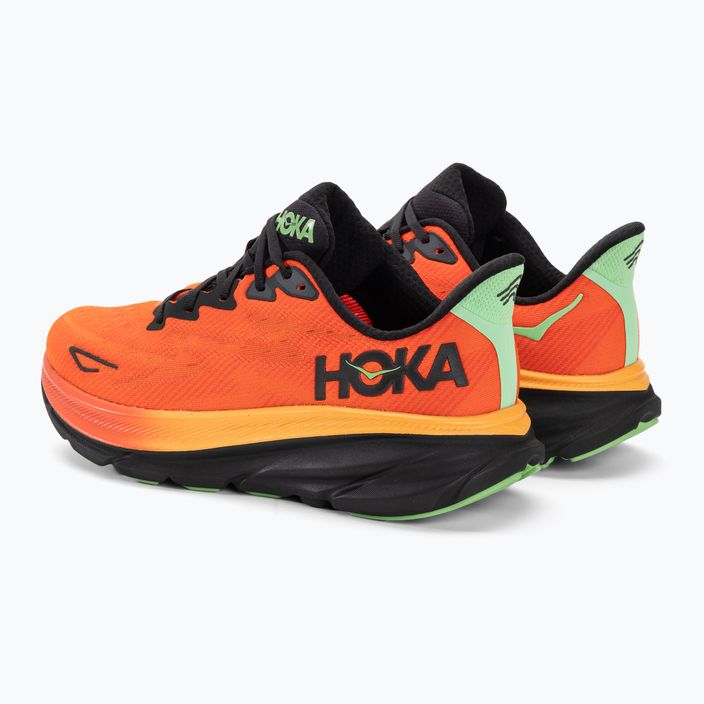 Pánska bežecká obuv HOKA Clifton 9 flame/vibrant orange 3