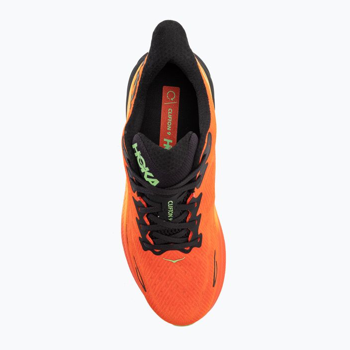 Pánska bežecká obuv HOKA Clifton 9 flame/vibrant orange 6