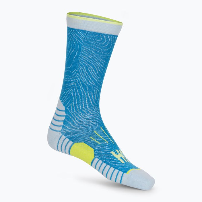 HOKA Crew Run Sock 3 páry diva blue/ice water/evening primrose bežecké ponožky 2