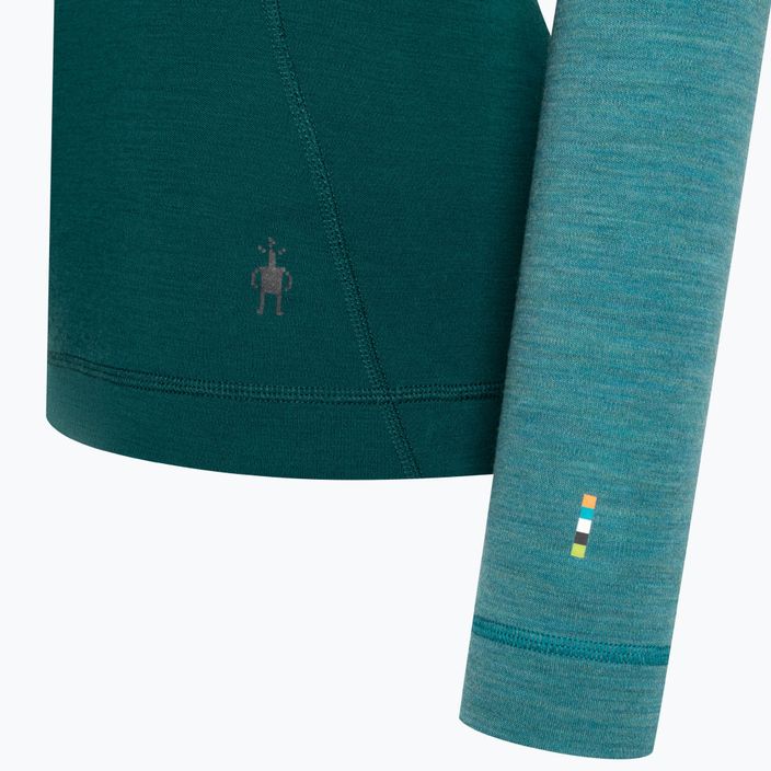 Dámske termoaktívne tričko Smartwool Classic Thermal Merino 1/4 Zip Boxed smaragdový termoprádlo s dlhým rukávom 6
