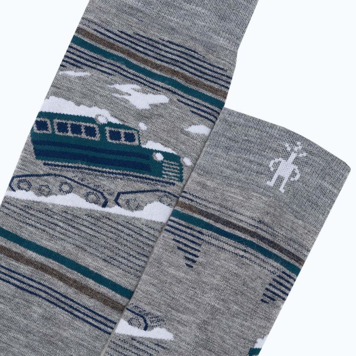 Ponožky na snowboard Smartwool Snowboard Targeted Cushion Piste Machine OTC light gray 3